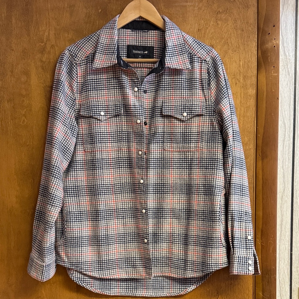 Toad&Co Red and Blue Plaid Shirt